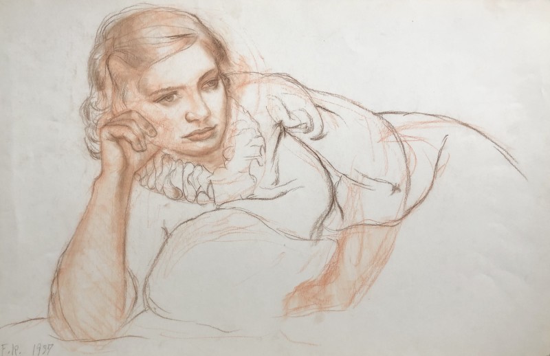 Fermin Rocker (1907-2004)Study of a Girl, 1937