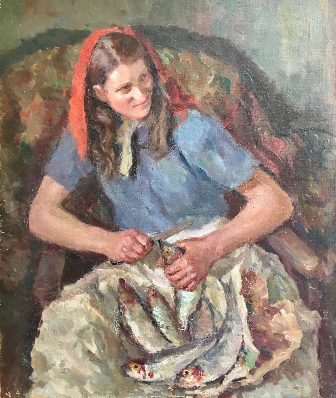Dorothy Hepworth (1898-1978)Gleaning Herrings, c. 1935