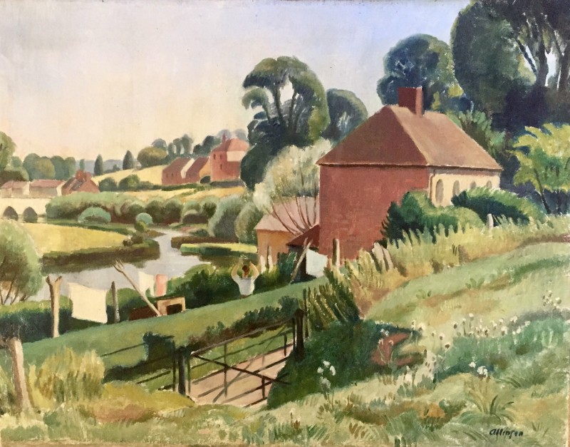 Adrian Allinson, The Stour at Sturminster, 1933