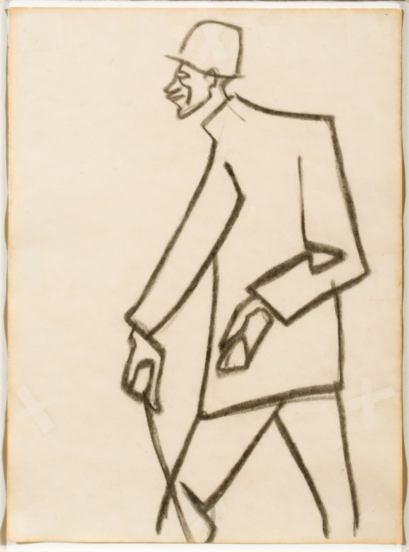 Henri Gaudier-Brzeska, Man with Bowler Hat, 1912