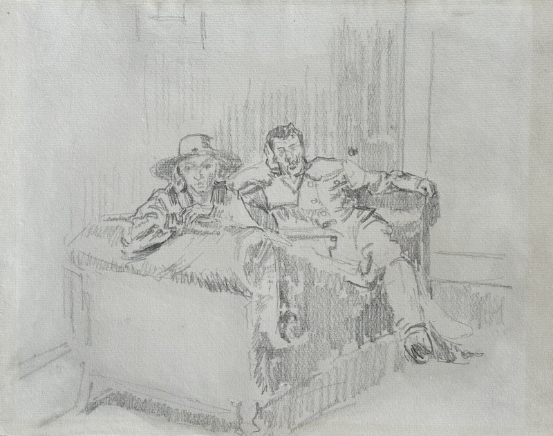 Walter Sickert, Interior with Two Figures (Grace and John Wheatley), c. 1915
