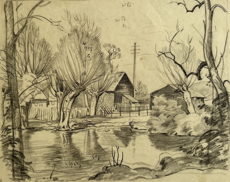 Ethelbert White, Sussex Farm, c. 1930