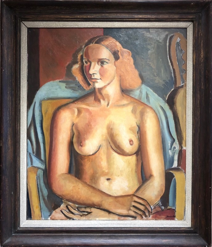 Bernard Meninsky, Seated Nude, 1932