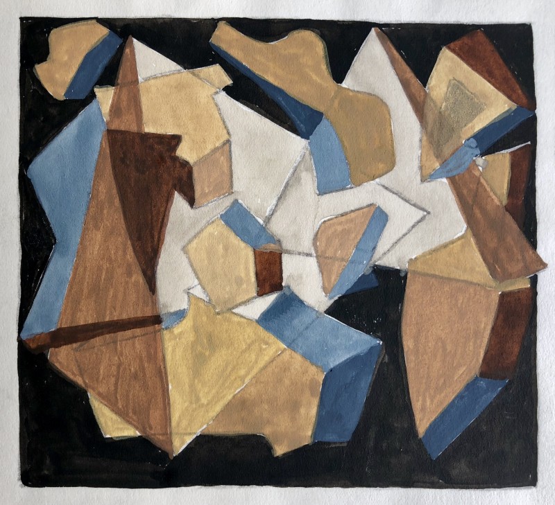 Doris Hatt (1890-1969)Cubist Landscape Composition, c. 1950's