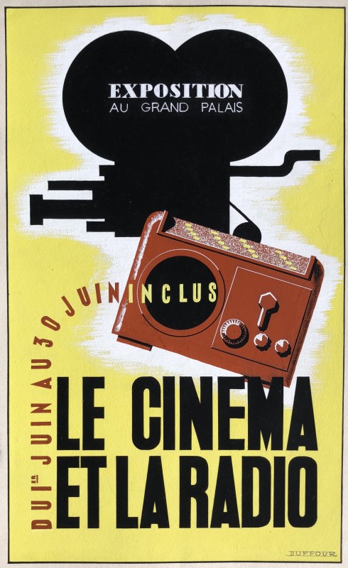 Jacques André Duffour (1926-2016)Le cinema et la radio, c. 1950