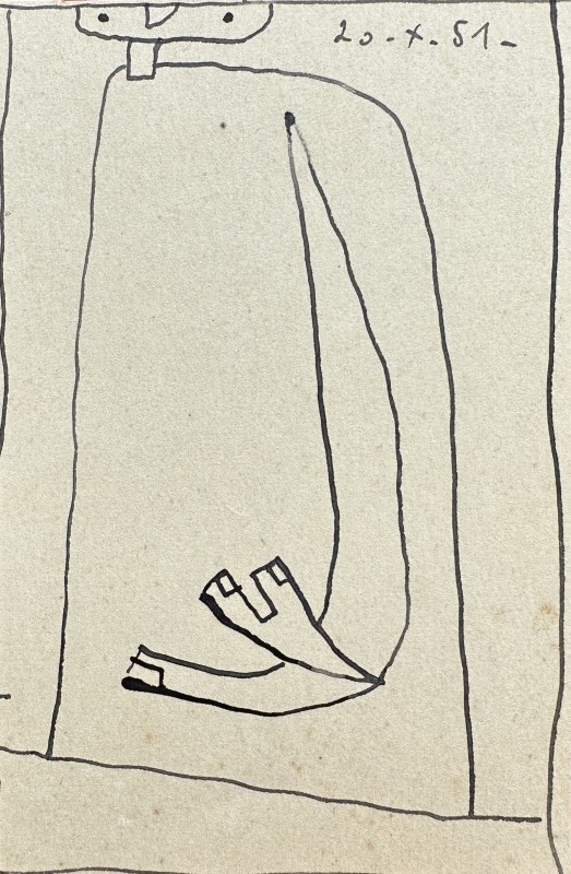 René Audebès, Figure Study, 1951