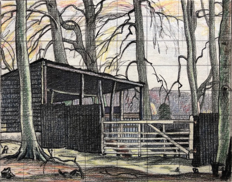 Ethelbert White, A Sussex Farmyard, c. 1922