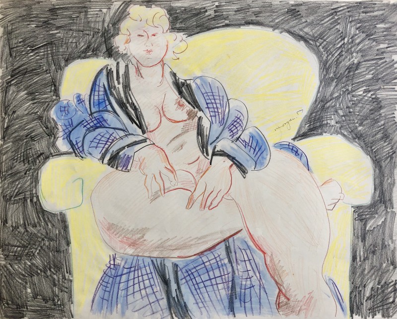 Glyn Morgan, Seated Nude, 1957
