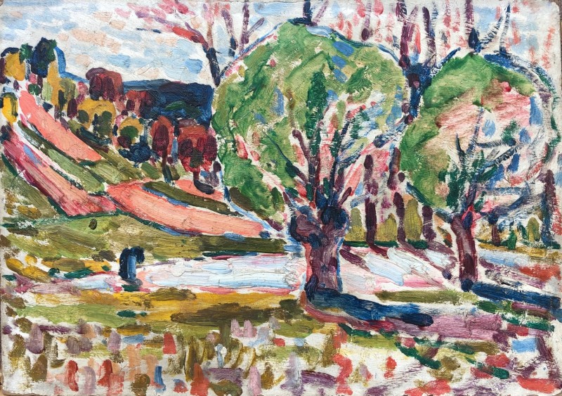 Harry Phelan Gibb, Landscape with Trees, 1906