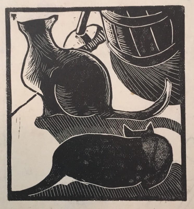 Rupert Lee (1887-1959)Two Cats, 1921