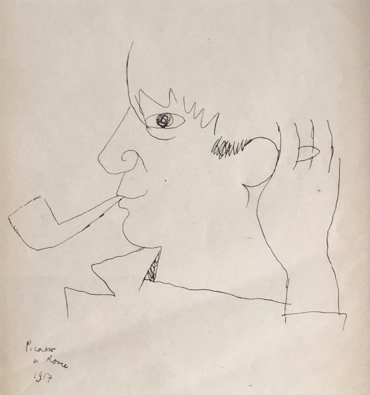 Jean Cocteau (1889-1963)Picasso a Rome, 1917