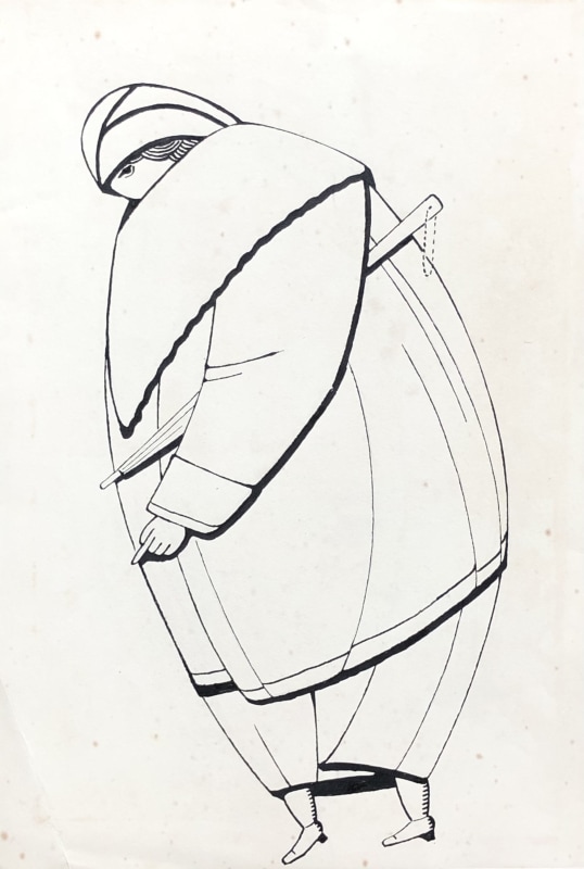 Frank H. Read, Woman with Umbrella, 1928