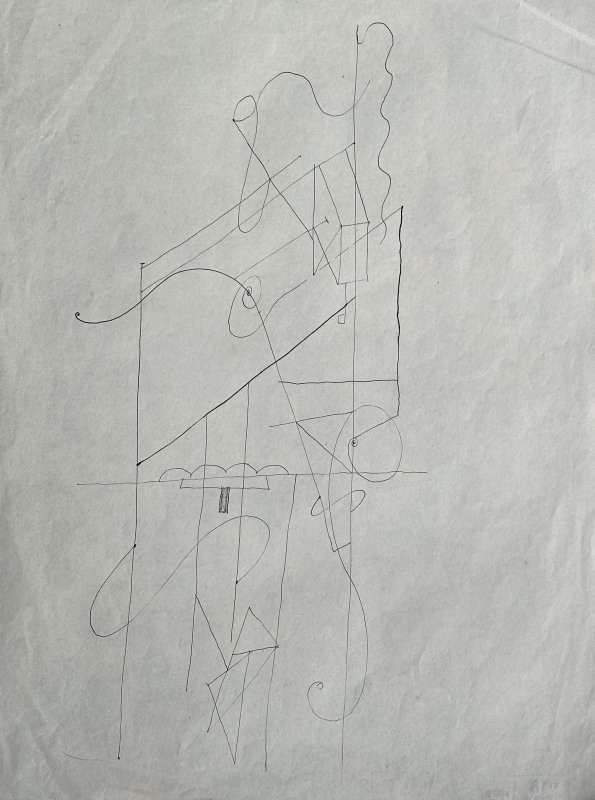 William Crosbie, Surrealist Composition, c. 1940