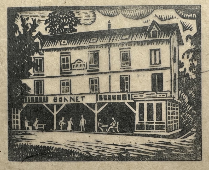 Ethelbert White, French Café (Bonnet), c. 1924