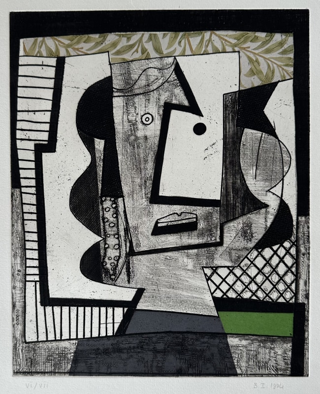 Bryan Ingham, Mediterranean Head (large plate), 1994