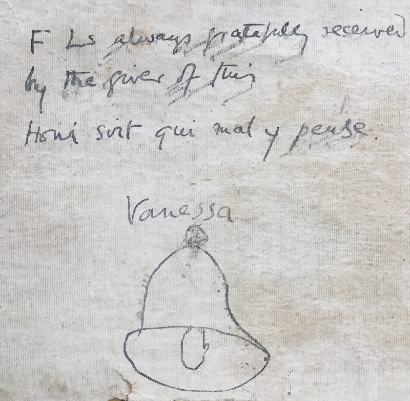 Vanessa Bell, Leather Letter Folder given to David (Bunny) Garnett