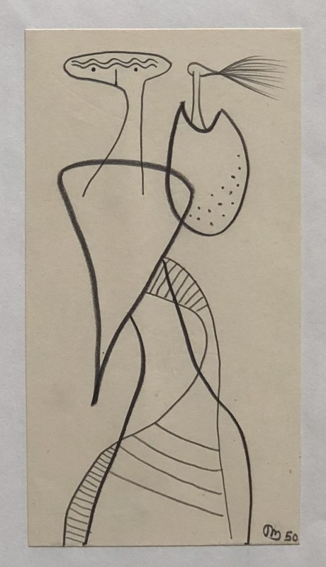 Desmond Morris, Surrealist composition, 1950