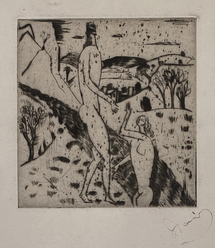 André Derain, Couple au bord du torrent, 1912-14