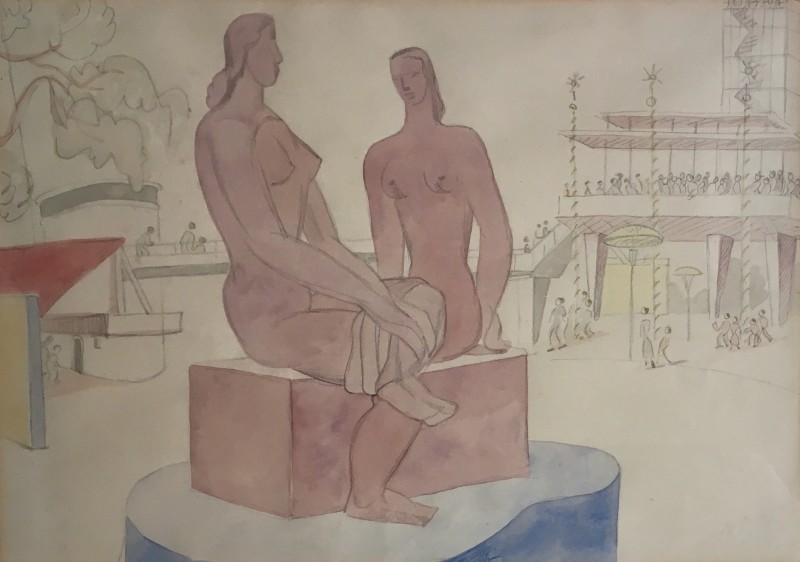 Doris Hatt (1890-1969)Festival of Britain Study (Frank Dobson Sculpture), 1951