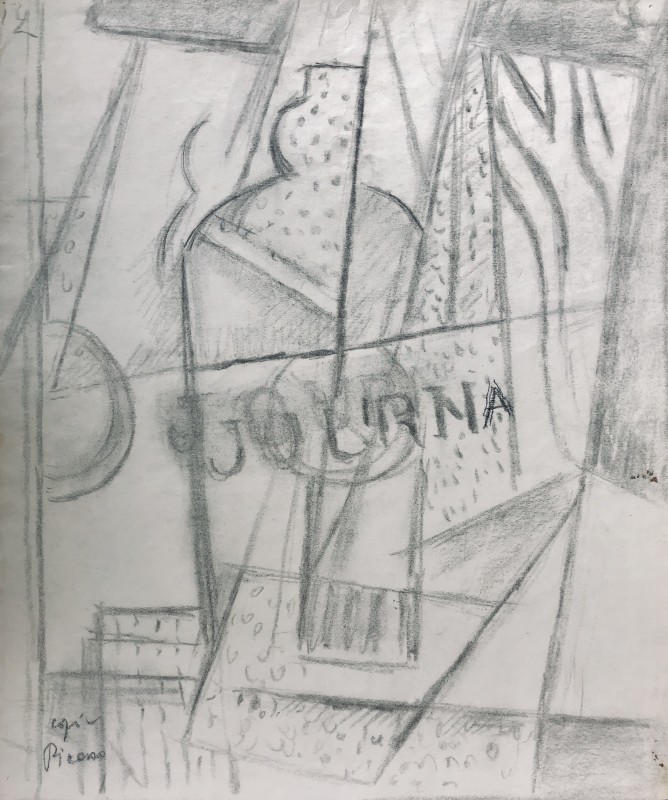 Marie Marevna (1892-1984)Le Journal Still Life (after Picasso), c. 1920