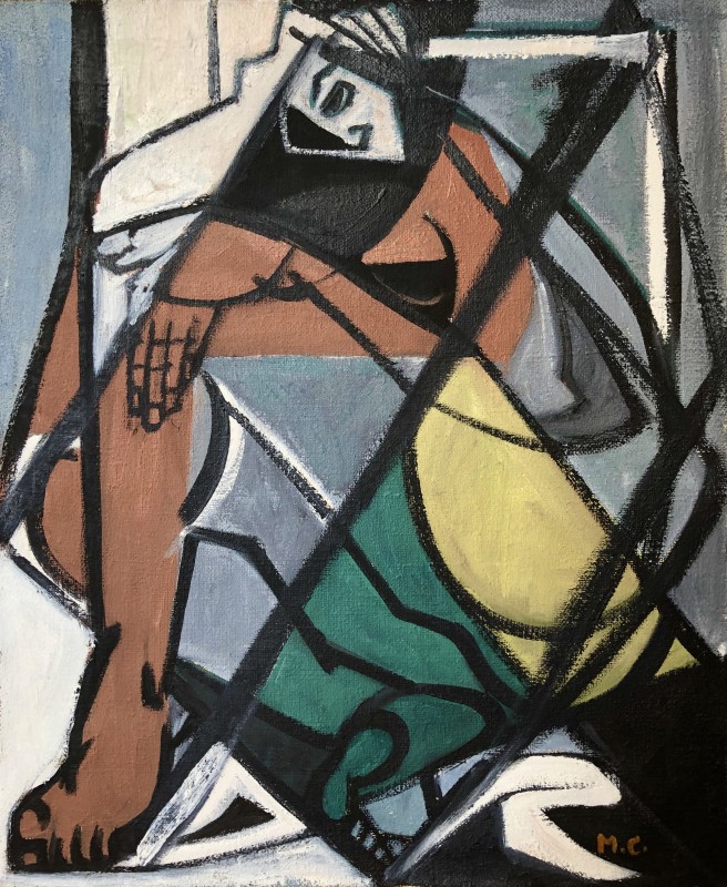 Marceau Constantin, Cubist Figure, 1950