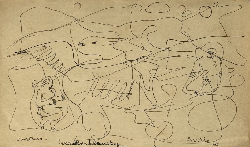 William Crosbie, Creation (Surrealist composition), 1948