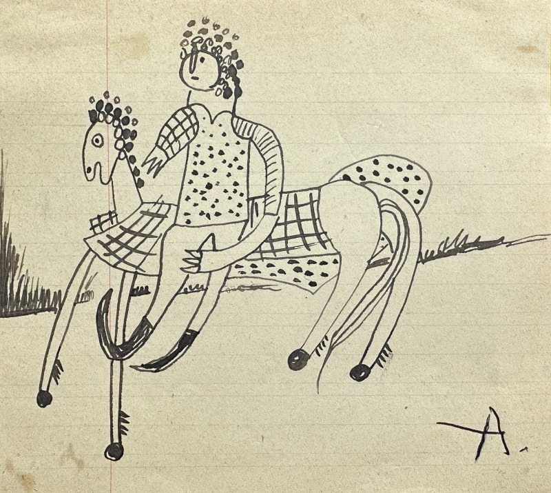 René Audebès, Horse and Rider I, c. 1948
