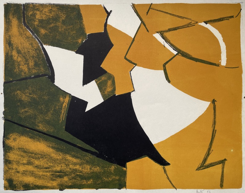 Adrian Heath (1920-1992)Orange, Black & White, 1956