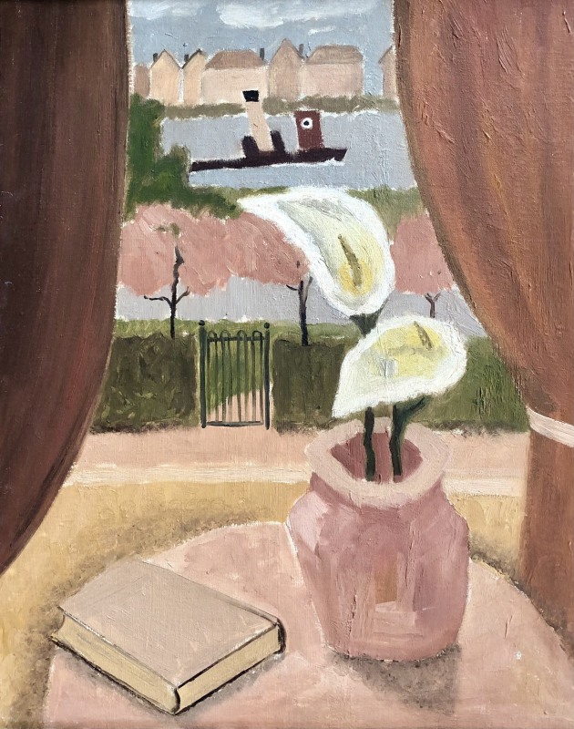Mary Potter (1900-1981)Window Still Life, Chiswick, c. 1937