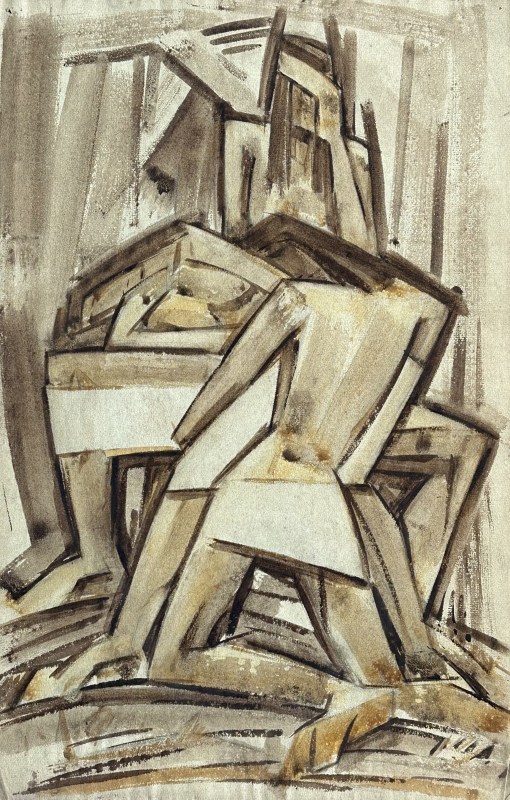 Cuthbert Hamilton (1885-1959)Cubist Figure Group, c. 1913