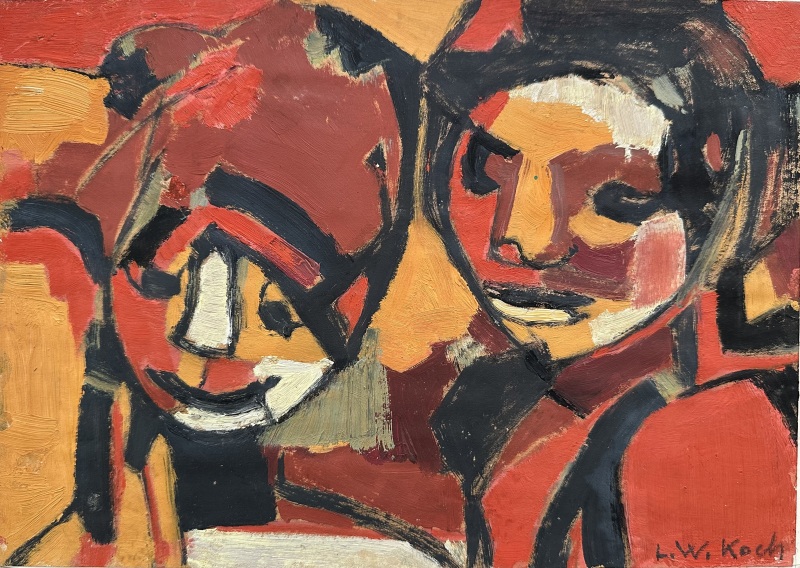 Lotte Wolf-Koch (1909-1917)Two Figures, c. 1950