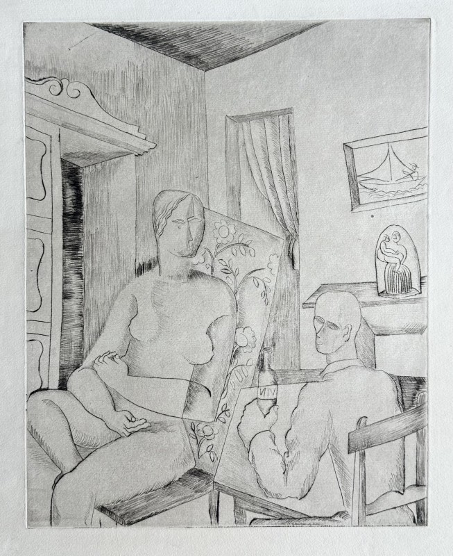 Ossip Zadkine (1890-1967)Cubist Interior, c. 1919