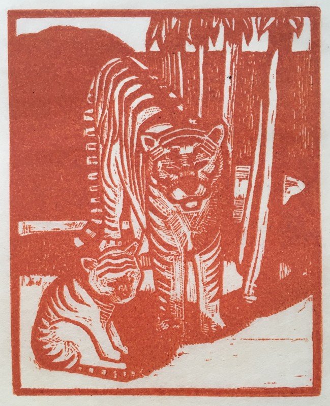 RUPERT LEE (1887-1959)  TIGER AND CUB, 1919