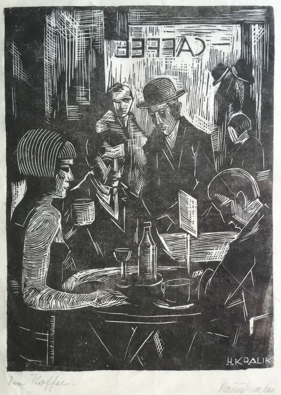 HANNS KRALIK (1900-1971)  CAFÉ INTERIOR, 1926