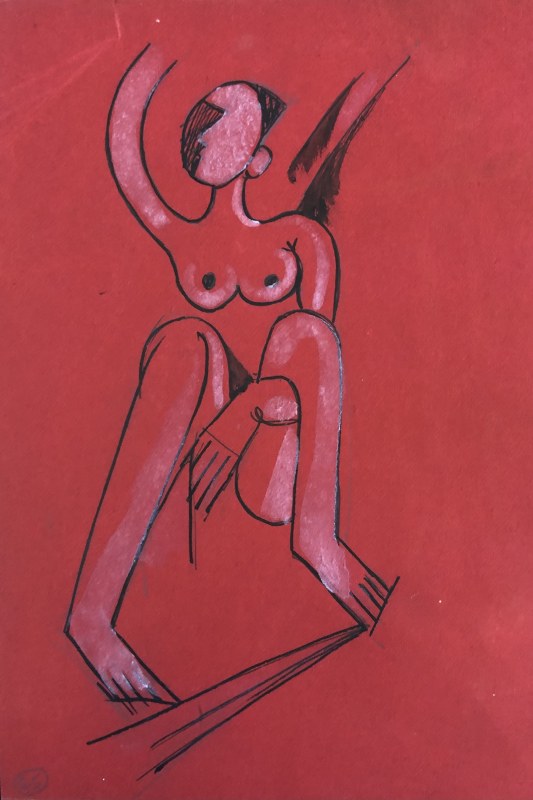 Albert Wainwright (1898-1943)Cubist Nude, c. 1928