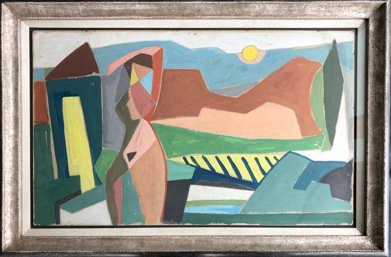 Marjorie Sherlock (1897-1973)Cubist Nude in a Landscape, c. 1938