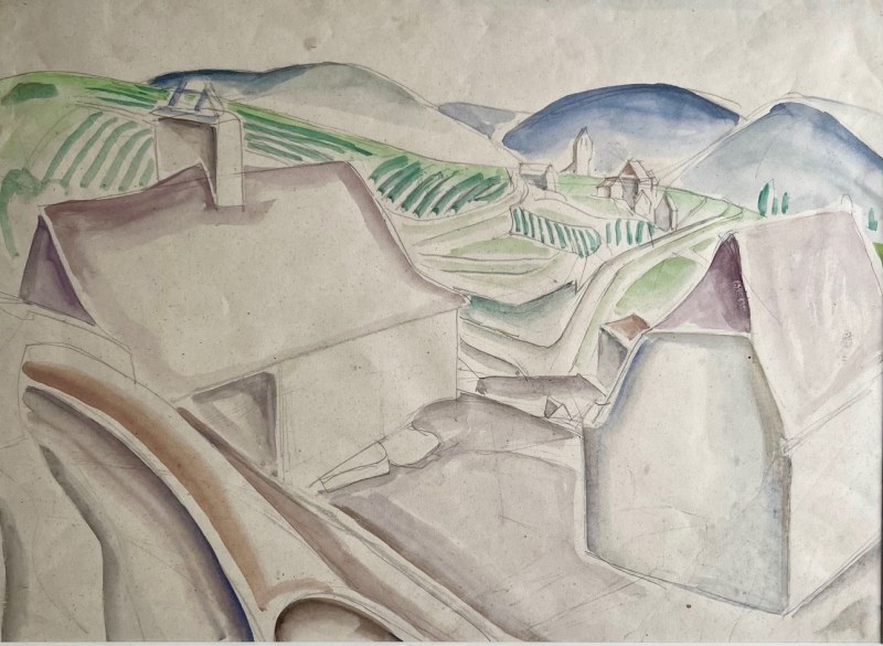 Jessica Dismorr, French Landscape, c. 1925