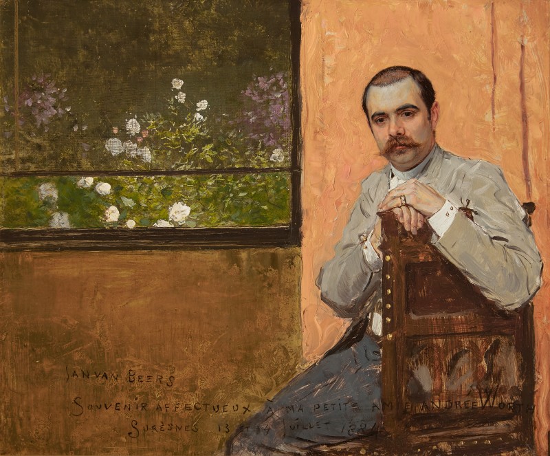 Jan van Beers, Portrait of Jean-Philippe Worth seated by a Window, 1884