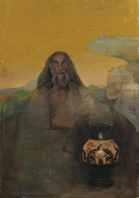 Homere Oil on canvas 146 x 114 cm 2023