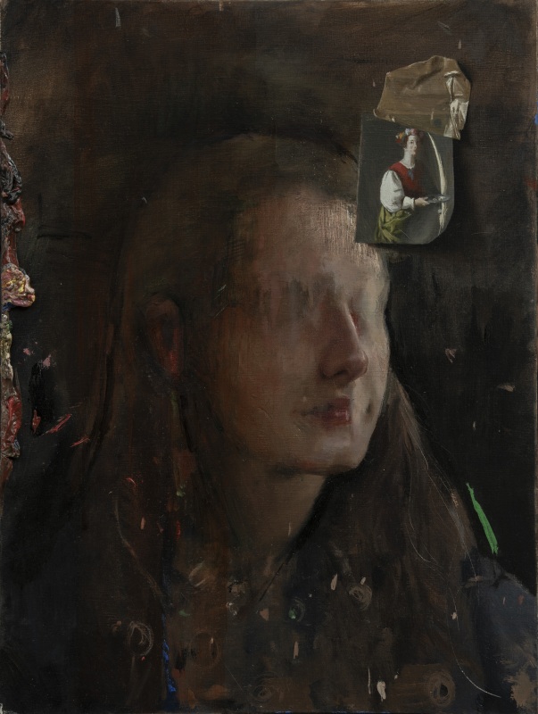 Saint Lucy Oil on board 40.5 x 30 cm 2021
