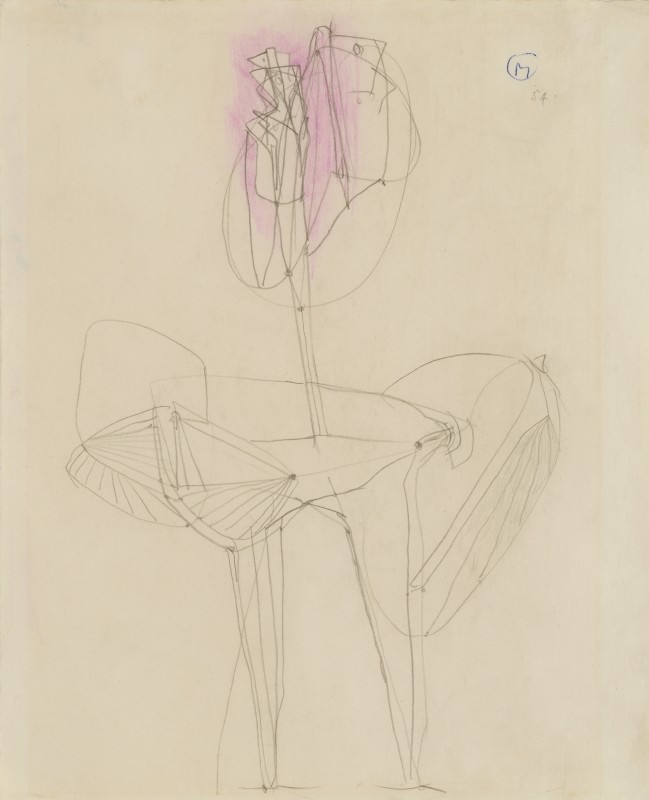 <span class=%22title%22>Drawing for Sculpture (Cock Theme)<span class=%22title_comma%22>, </span></span><span class=%22year%22>1954</span>