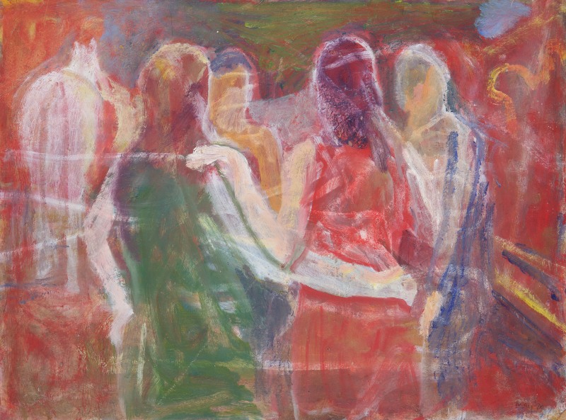 <span class=%22title%22>Hand on Shoulder (Red Background)<span class=%22title_comma%22>, </span></span><span class=%22year%22>2020</span>