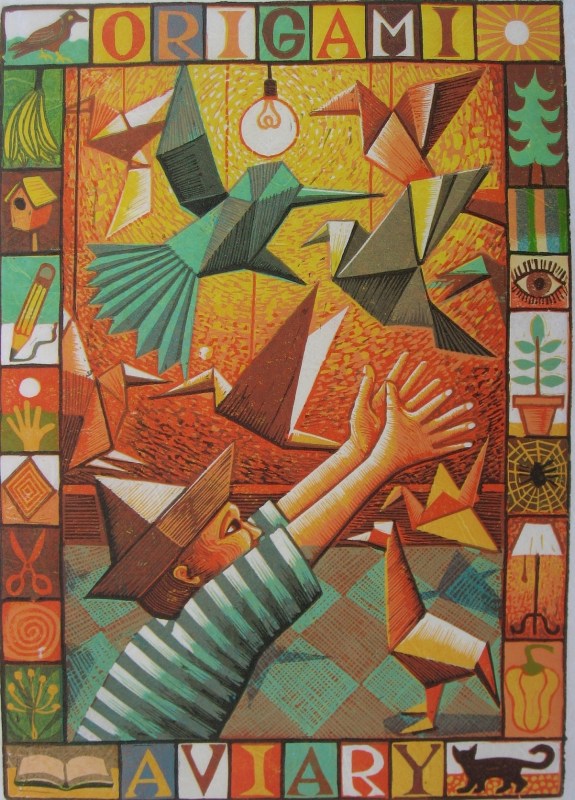 Jim Anderson Children's Games VIII (Origami aviary)