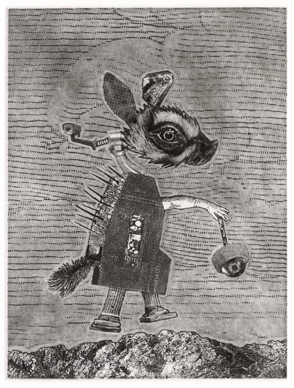 Justin Diggle Surveying Critter (Self Portrait?)