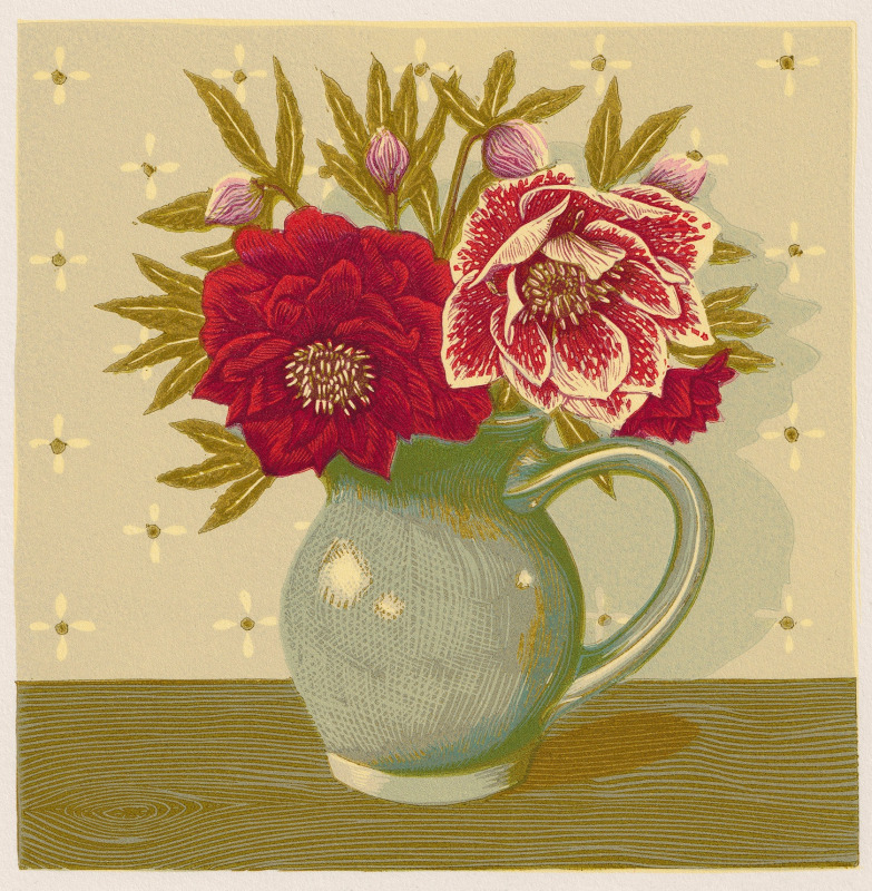 Vanessa Lubach Grey Jug with Hellebores (2019)