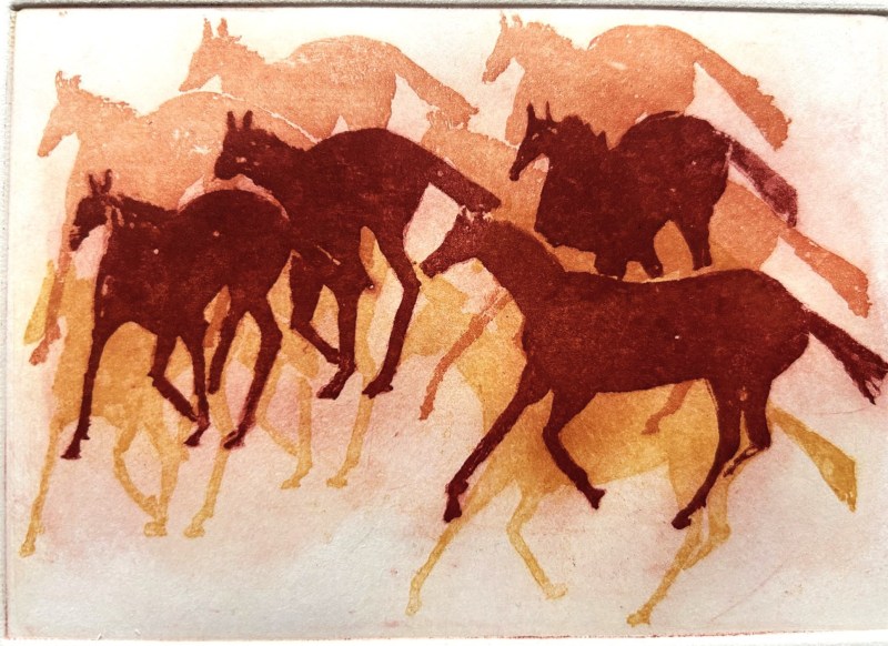 Suzy Quirke Cave Horses, Cantering