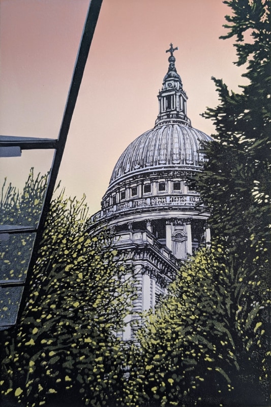 Alexandra Buckle St Paul's and Peach