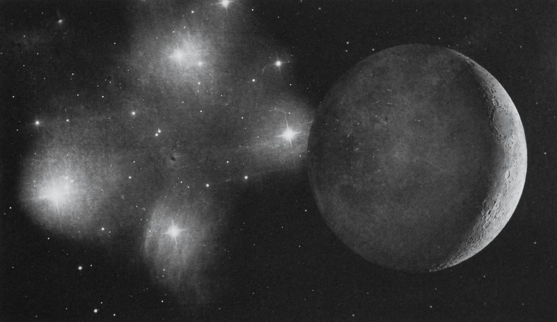 Mark Tweedie The Pleiades And The Moon