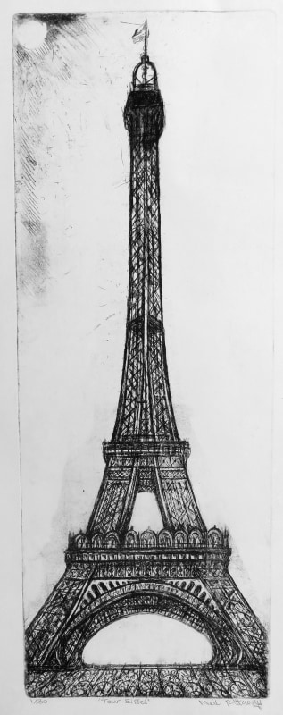 Neil Pittaway RWS RE, Tour Eiffel