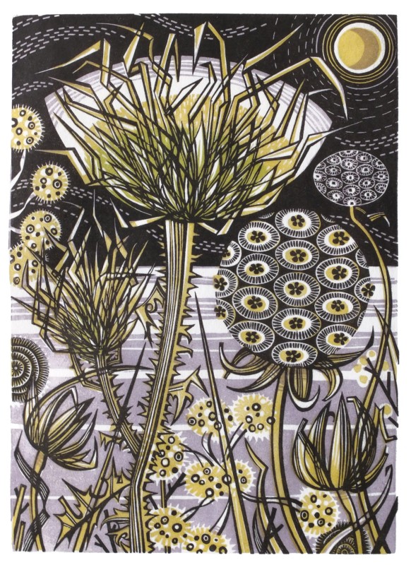 Angie Lewin RWS RE, Spanish Seedheads